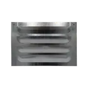 Builders Edge 230 x 150mm Galvanised Louvred Flat Faced Brick Vent