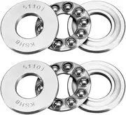 uxcell 51101 Thrust Ball Bearings 12mm x 26mm x 9mm Chrome Steel ABEC3 Single Row Roller 2pcs