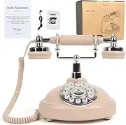 ROOMEDAL Audio Guest Book Wedding Phone- Record Customized Audio Messages with GuestBook – A Personal and Convenient Way to Preserve Your Special Occasions (Beige Phone)