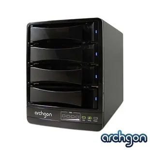 archgon 4-Bay SATA to USB 3.0 & eSATA抽取式硬碟外接盒 MH-3643JSC / 附8公分風扇