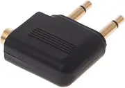 Portable Headphone Flight Adapter – Airplane Audio Plug Tool, Compact Music Converter | Jack Aviation Gadget, Travel Media Sound Gear, Handy Stereo Device Used During Trips Entertainment M