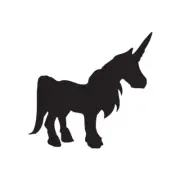 Unicorn Horned Horse - Vinyl Decal Sticker - Multiple Color & Sizes - ebn708