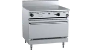 B+S Black Oven with 900mm Target Top Natural Gas
