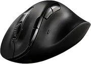 ELECOM EX-G PRO Ergonomic Mouse, Multi-Device Bluetooth or Wireless USB, Silent Click 8 Button, 1000/2000 DPI, Rechargeable, High-Speed Scroll Tilt, for Windows, macOS, Laptop, PC, Tablet (Large)