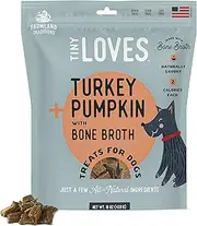 Farmland Traditions - Tiny Loves Jerky Trainer Dog Treats with Bone Broth (Pavo & Pumpkin, 16 oz)