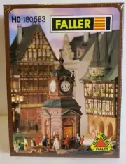 SEALED Faller HO Scale Kit #180583 Four Face Clock Tower: Germany