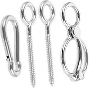 Horse Tie Ring for Stable Barn Stainless Steel Tie Ring Release Set Easy-to-use Metal