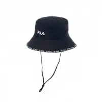 在飛比找蝦皮購物優惠-FILA 簡約素色筒帽/漁夫帽 休閒圓帽 -黑色 (HTY-