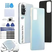 Replacement for Xiaomi Redmi Note 10 Pro Back Cover Battery Door Housing Back with Tool Kit