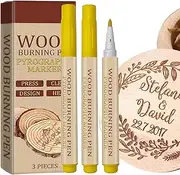 Wood Burning Marker Pen, Scorch Wood Marker Burning Pen, Waterproof Wood Marker Pen, Wood Scorch Pen Marker For Making Gift, Handicrafts, Wooden Burning Gel For Beginners DlY Wood Arts And Crafts