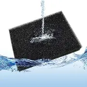 EKIND 1 Piece Aquarium Filter Foam Pad, Cut-to-Size Black Bio Sponge Filter Media Pad for Fish Tank, Durable, High-Efficiency Water Purification（Large Pores, 7.87" x 7.87" x 0.78"）