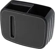 X AUTOHAUX Car Trash Can Durable Front Seat Back Row Suede Trash Bin Gray 1 Set