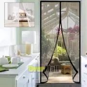 White Curtain Door Mesh Magnetic Fastening Mosquito Fly Bug Insect Net Screen