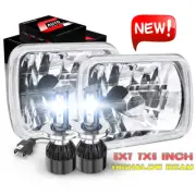 For Chevy Express 1500 2500 3500 Cargo Van Pair 7x6 5x7 LED Headlights Hi/Lo H4 (for: Peugeot)