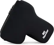 MegaGear Canon EOS Rebel T7, Rebel T100, Rebel T7i, Kiss X9i, Rebel T6, Rebel SL1, Rebel T5i Ultra Light Neoprene Camera Case, with Carabiner - Black - MG089
