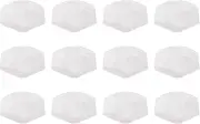12Pcs Yootones Guitar Tuner Machine Head Buttons Tuning Key Square White