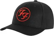 [Foo Fighters] Men's Red Circle Logo Baseball Cap Black