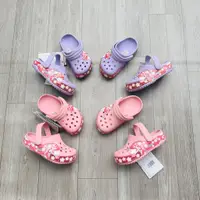 在飛比找蝦皮購物優惠-Crocs 女款 2 色紫色粉色配 C7-J3 風寶寶