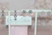 NEW PANDORA Gift set Stud and Dangle EARRINGS 3 PR Let it Snow LE CASE $235
