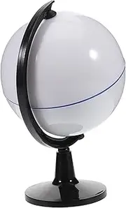 Blank DIY Rotating Globe Model Interactive Geography Teaching Tool for Home School Reusable Surface for Creative Learning and Engagement