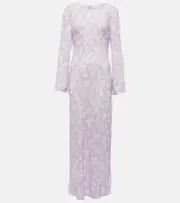 [Rixo] Rixo Alondra printed maxi dress AU 14 purple