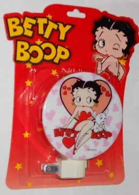 Vintage Rare Betty Boop & Puppy Dog Hearts Collectible Sexy Night Light Plug-in