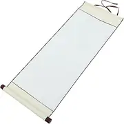 EXCEART Chinese Calligraphy Blank Hanging Scrolls Drawing Scrolls Paper Office Hanging Wall Blank Scrolls 1Pc White