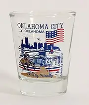 Oklahoma City Oklahoma Great American Cities Collection Shot Glass Glassware