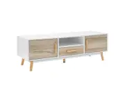 Artiss Wooden Entertainment Unit - White & Wood