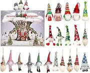Christmas Gnome Advent Calendar 2024, Christmas Countdown Calendar 2024, Christmas Advent Calendar With 24 Gnome Plush Toys, Christmas Holiday Decor Gnome Calendar