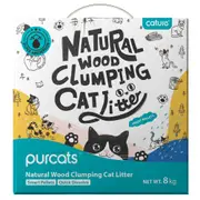 Cature Smart Pellets 20L/8kg Natural Wood Clumping Cat Litter Flushable Boxed
