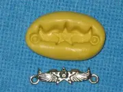 Wings Star Charm Silicone Push Mold 923 For Jewelry Craft Candy Resin Clay