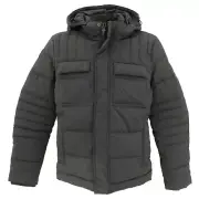 S OLIVER Herren Winterjacke Parka Steppjacke Kapuze grey grau 27275