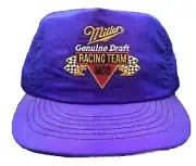 Miller Beer Racing Team Hat Snap Back Purple