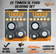 TIMKEN SL Ford Bearing Set 12910/49 & 68110/49 Cup Cone Seal Trailer Hub Drum