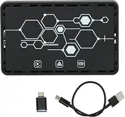 Brilluxa Carplay Multimedia Box, Wireless Adapter, Wired to Wireless Carplay 3 in 1 Quad Core 64 Bit Fast Data Transmission Wireless Mirroring Carplay Multimedia Video Player Box