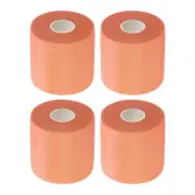 Foam Pre Wrap Athletic Tape 30yard, 4Rolls Non-Adhesive Prewrap Headband, Orange
