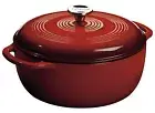 Dutch Oven, Red Enamel/Cast Iron, 6-Qts.