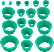 MUCKLILY 2 Sets Funnel Adapter Filter Adapter Cone Tapered Rubber Stopper Laboratory Equipment