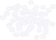 XYWHPGV Silicone O-Rings, 6mm OD 1.2mm ID 2.4mm Width VMQ Seal Gasket for Compressor Valves Pipe Repair, White, Pack of 50(ec72c 765c8 b13e0 05a50 bc40a eb7d4