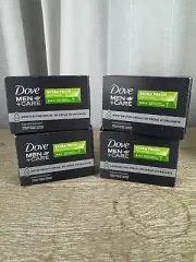 Dove Mens +Care Bar Soap Extra Fresh 3 in 1 Unilever set of 4