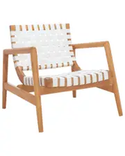 Safavieh Bellona Leathr Woven Accent Chair
