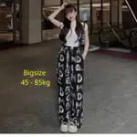 BIGSIZE 闊腿褲 45-85KG ESHOP 闊腿彈力褲 2 個可愛漂亮包 QL01