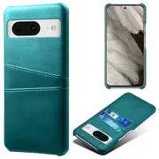 For Google Pixel 8 Case Leather Coated PC Ultra-Thin Shell with 2 Card Holders