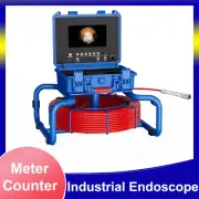 7" IPS 30M DVR Meter Counter Sewer Drain Pipe Inspection Camera 23MM Endoscope