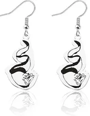 [FAADBUK] Flotsam and Jetsam Inspired Earring Evil Queens Snakes Lover Gift Flotsam & Jetsam Fandom Giftt