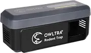 [OWLTRA] OW-7 in-/Outdoor Electric Rodent Trap, Instant Kill Mouse & Rat Zapper with Waterproof Cover, Sound & Light Alarm, and Batteries or USB Power Source, Waterproof Grade IPX4, Black