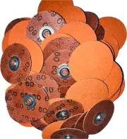 100 Pcs Norton Speed-Lok 2" TS C60 Grit Quick Change Grinding Disc R980P