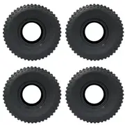 4pcs 22x11-8 Knobby ATV Tire Tubeless for Quad Bike Buggy Go Kart Mower Trailer 4 Ply High Performance Radial Knobby Tread Pattern