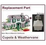 Vintage Marx "Marx-A-Mansion" Dollhouse Replacement Part Cupola & Weathervane